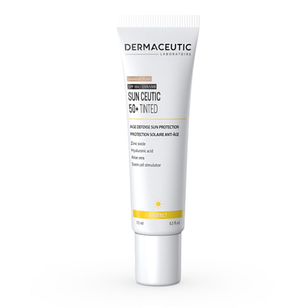 Солнцезащитный антивозрастной крем с тонированием Dermaceutic Sun Ceutic SPF50+ 15мл
