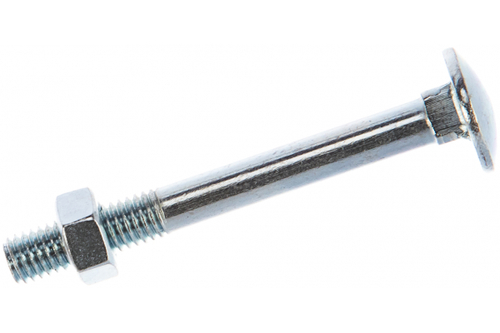 БОЛТ МЕБЕЛЬНЫЙ ELEMENT DIN603 С ГАЙКОЙ ОЦИНК 8Х70 4ШТ 2136