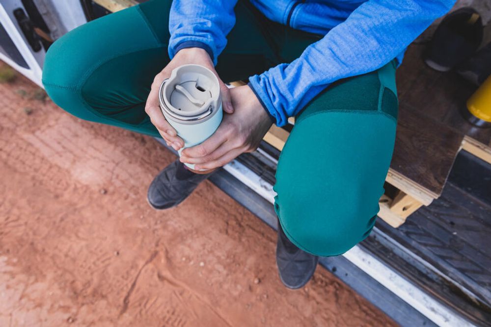 Термокружка Klean Kanteen TKWide Cafe Cap 16oz (473 мл) Real Teal