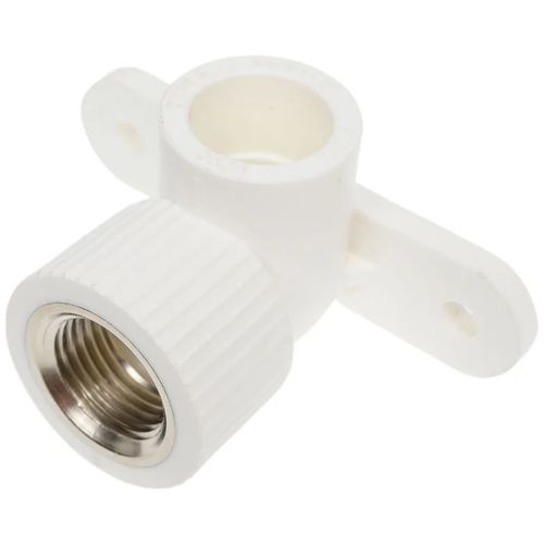 Угольник полипропиленовый 20х1/2" ВР с креплением TEBO