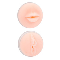 Телесный двусторонний мастурбатор-вагина и ротик 25см Bior Toys Tokyo Style TS-61016