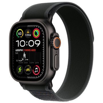 Часы Apple Watch Ultra 2 (2024) GPS + Cellular 49mm, черный титановый корпус, ремешок Trail (Черный) S/M