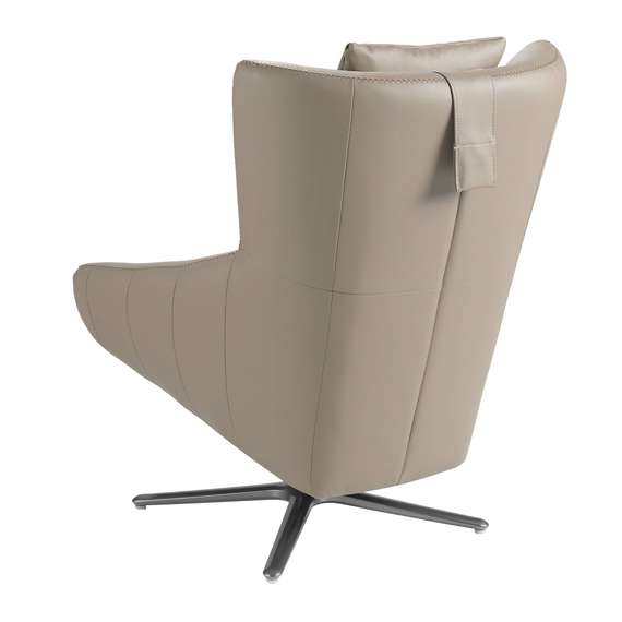 Крутящееся кресло Angel Cerda 5044, бежевая кожа