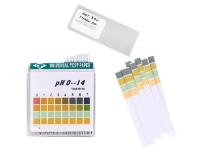 Лакмусовая бумага (pH тест) 100 полосок, от 0 до 14 pH - 3 шт.