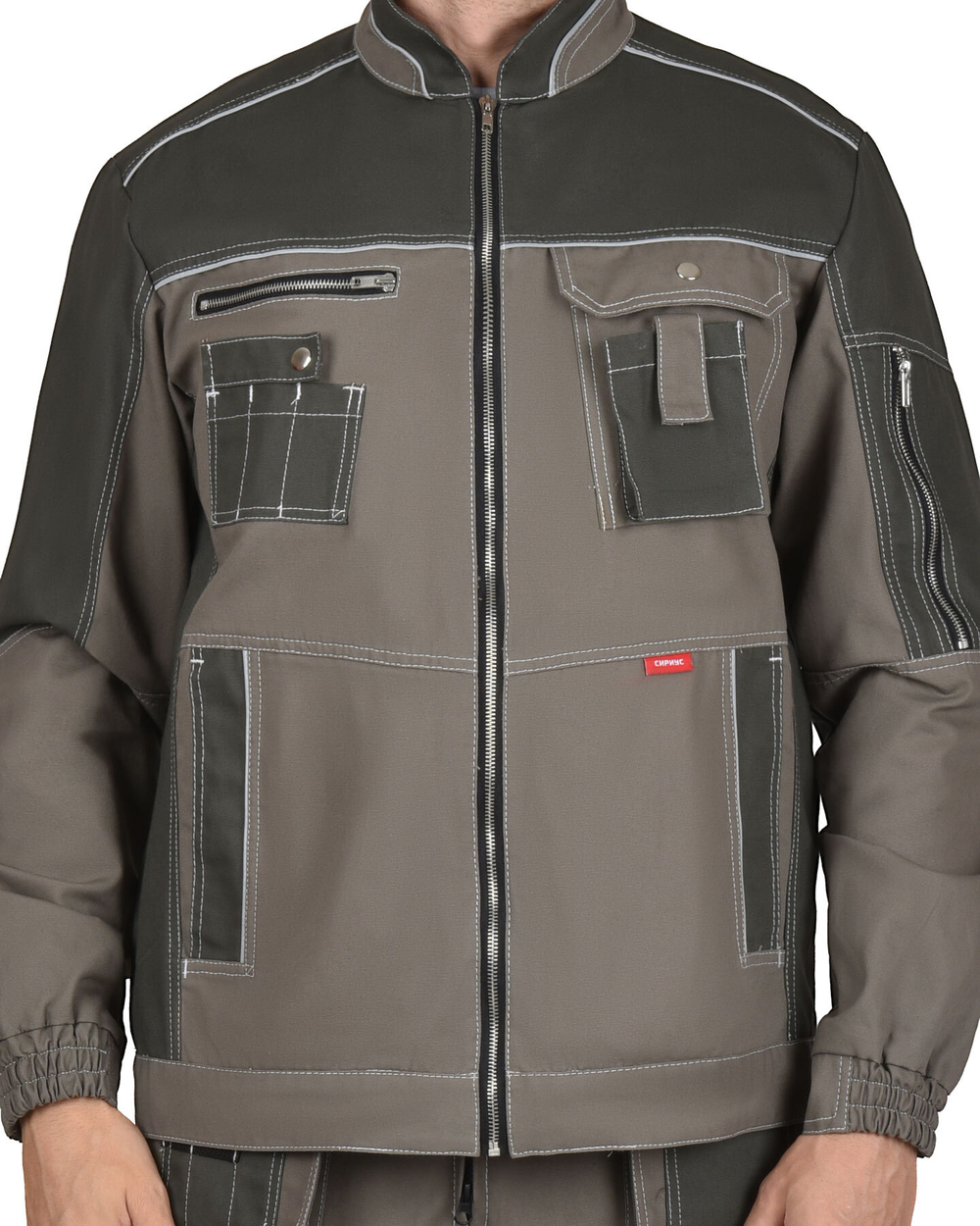 Куртка "ТОКИО" т. песочный с хаки 100%х/б пл. 265 г/кв.м