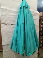 Зонт пляжный профессиональный Ø2.5 м, Theumbrela Semsiye Evi Kiwi Clips, серебристый, бирюзовый