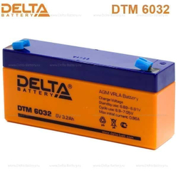 Аккумуляторная батарея Delta DTM 6032 (6V / 3.2Ah)