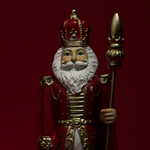 Сувенир Щелкунчик (полирезин), H35,5x12,5x10,5см, красный