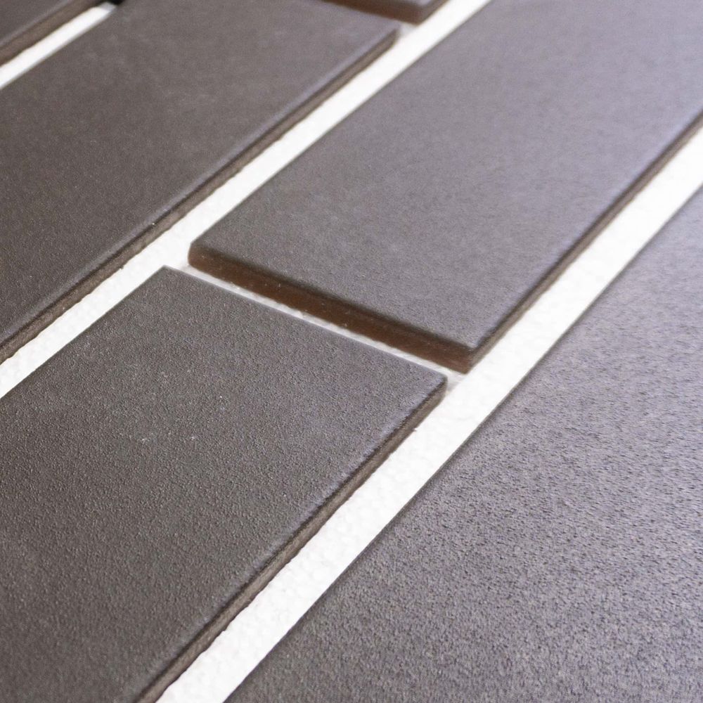 Керамин, Куба 9 Шоколадный, 245x65x7 - клинкерная фасадная плитка