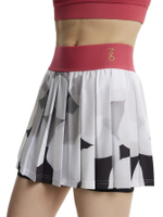 ОДЕЖДА ДЛЯ ТЕННИСА Женская, Юбка SEVENSIX  Nata Skirt - Grey Blossom/Pink .