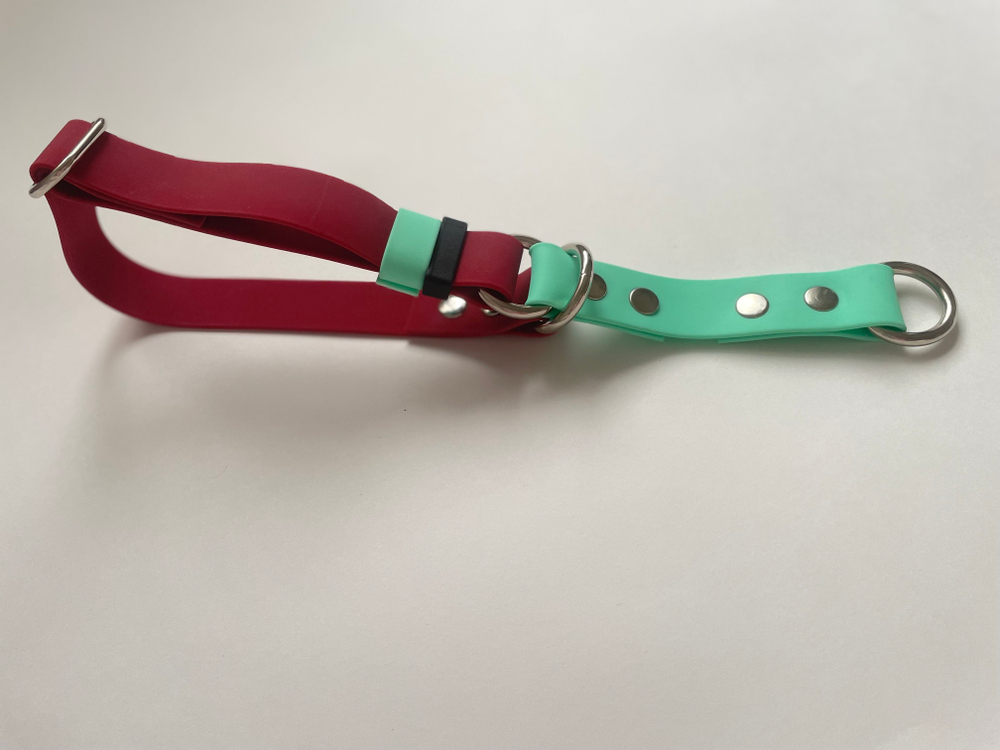 Yki too Ощейник удавка из биотана 25 мм , 35-45 см. винный и мята