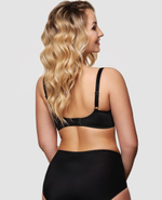 Бюстгальтер-балконет с кружевом (Размер: 75B) (Цвет: черный)