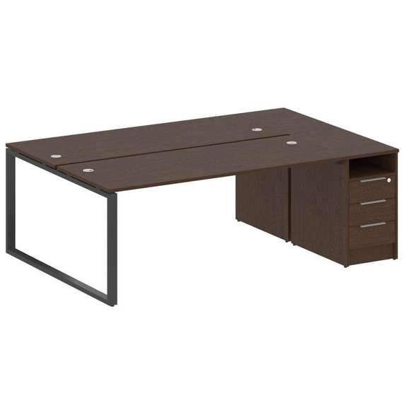 Метал Систем Рабочая станция с тумбой на О-образном м/к БО.РС-СТП-2.5