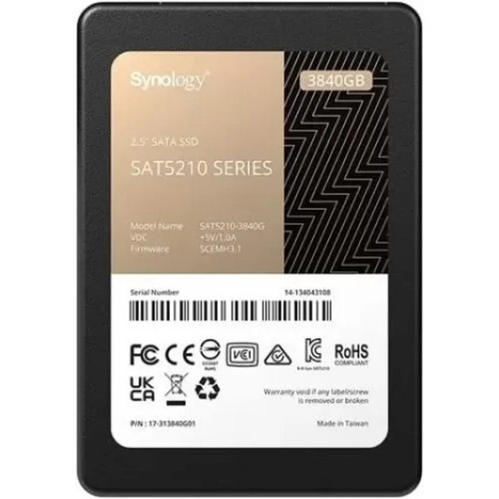 SSD диск Synology SAT5210-3840G SSD жесткий диск SATA 2.5" 3.84TB 6GB / S