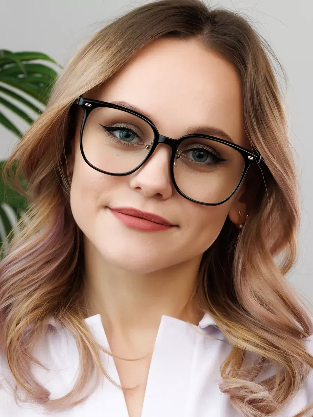 Очки для компьютера имиджевые защитные прозрачные нулевки