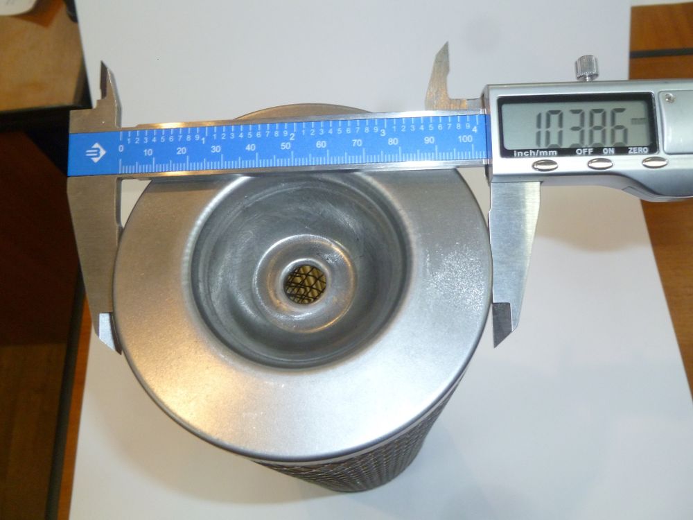 Фильтр воздушный цилиндрический одинарный (104х60х260 ) Ricardo Y480BD; TDK 14,17,22 4L/Air filter element (KW1025-0010)(ЕКО -01.372)