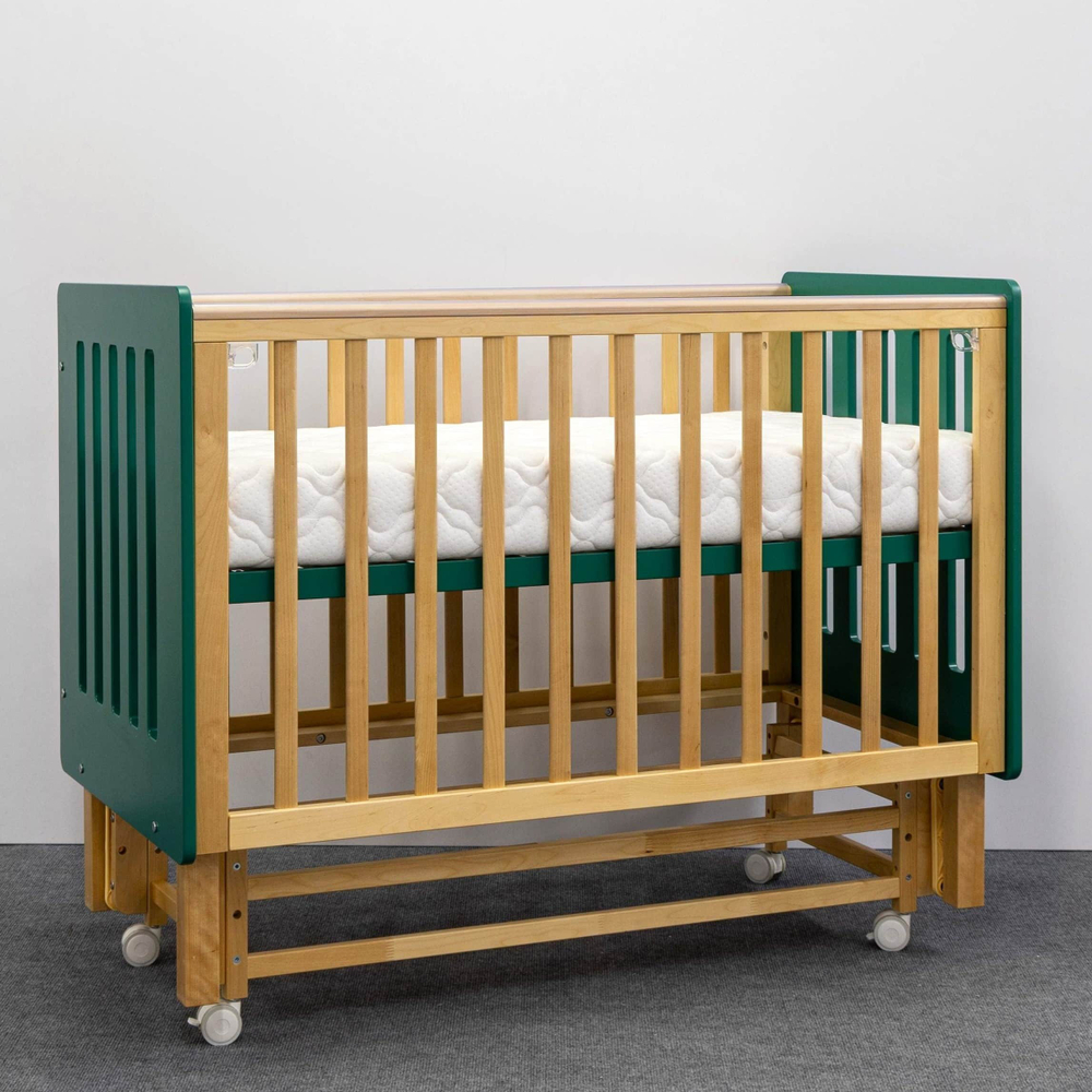 Детская кровать Antemi Mari, Зеленый/Дерево