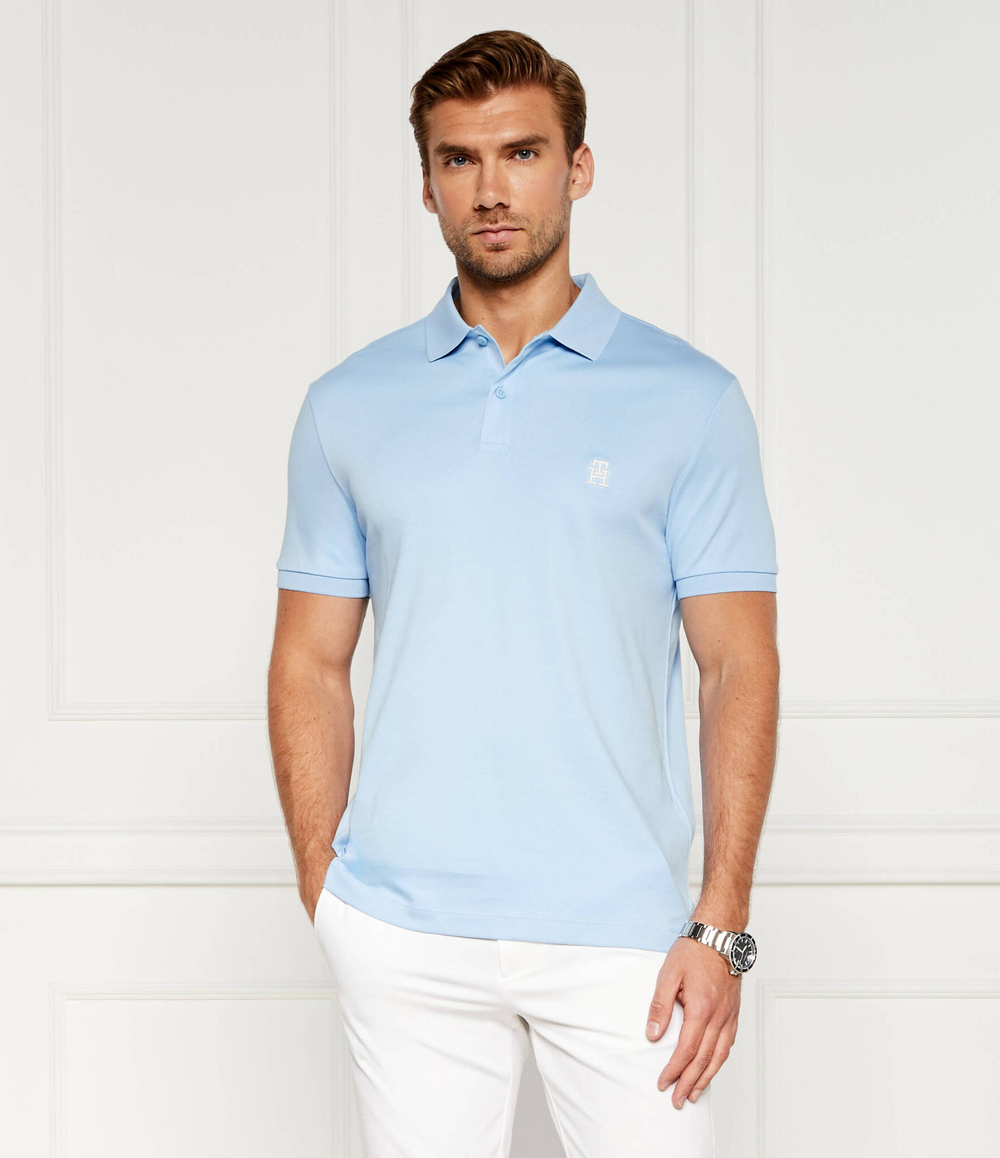Поло Tommy Hilfiger - голубой(MW0MW34783)