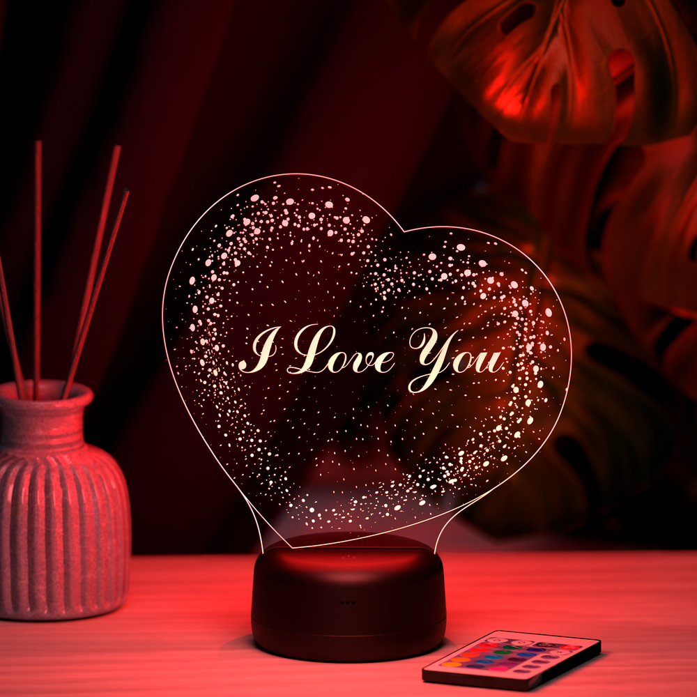 Ночник "Звёздное сердце - I love you"