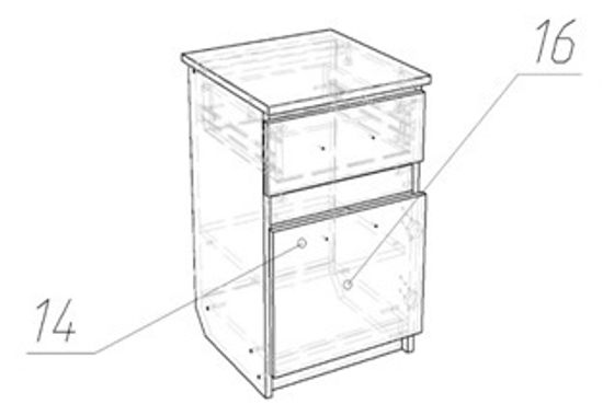 Тумба прикроватная ВЕНА правая