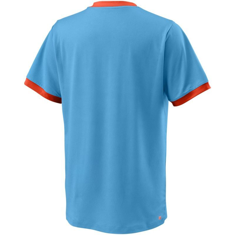 Футболка для мальчика теннисная Wilson B Competition Crew - coastal blue