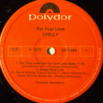 Chilly ‎– For Your Love (Скандинавия 1978г.)