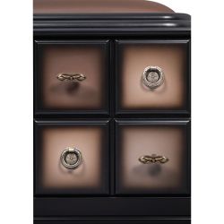 Банкетка Пандора 1 с обувницей Орех Оберджин Шоколад