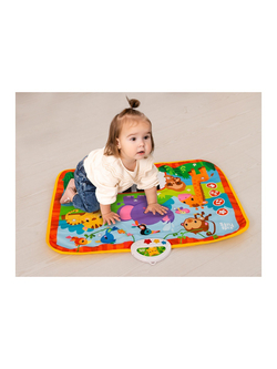 Интерактивная игрушка Kids Hits Музыкальный коврик с огоньками Обезьянка и ее друзья