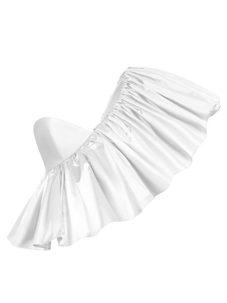 Блуза-топ на одно плечо с рюшем