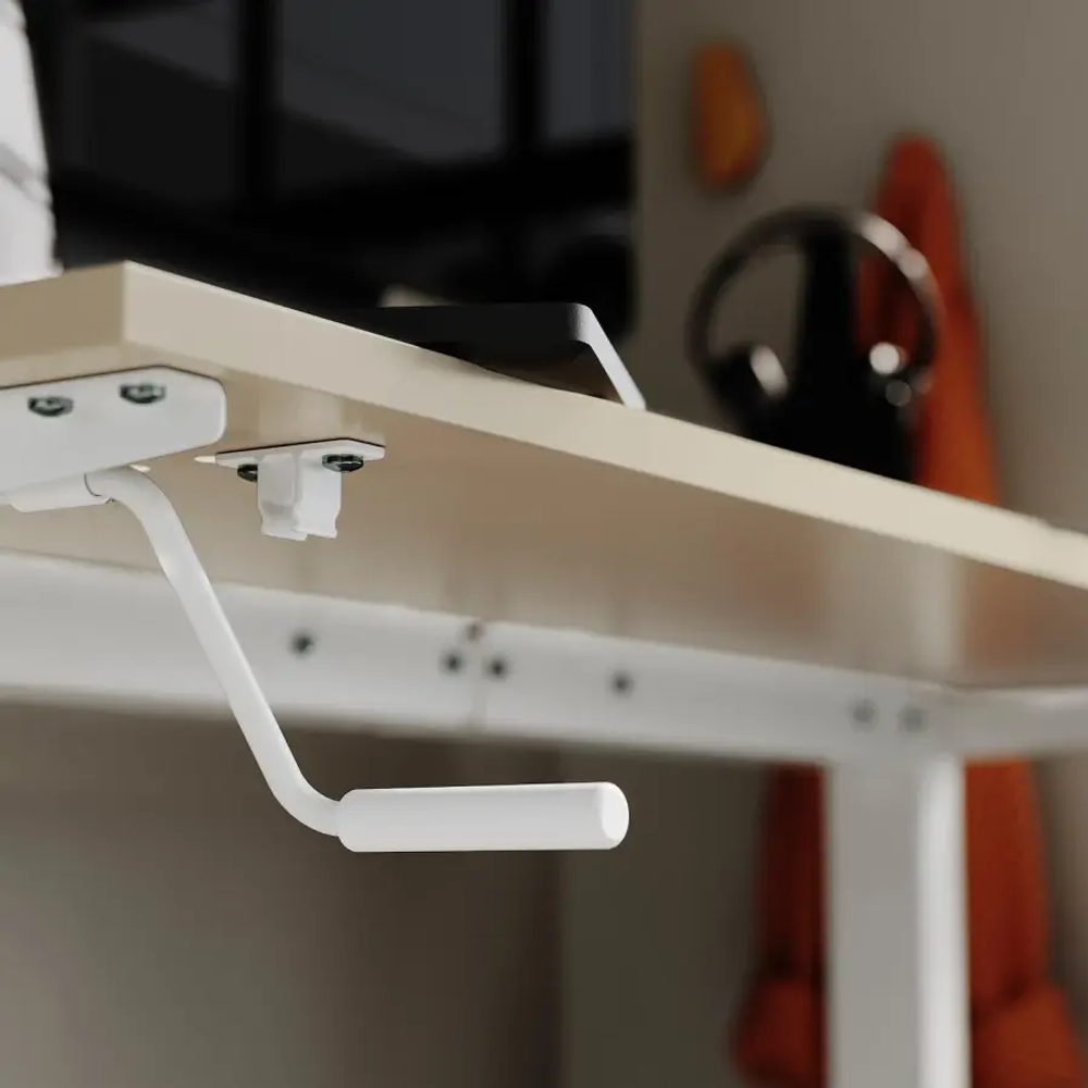 Комбинация: письменный стол, табурет, шкаф - IKEA TROTTEN/LIDKULLEN/BESTÅ/BESTA/LAPPVIKEN, 120х70 см, 60х22х128 см, бежевый/белый, ТРОТТЕН/ЛИДКУЛЛЕН/БЕСТО/ЛАППВИКЕН ИКЕА