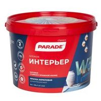 Краска интерьерная Parade W3 матовая белая 9 л