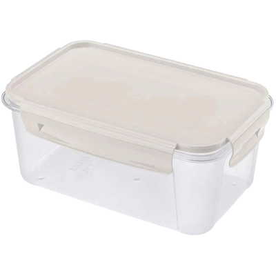 Контейнер для продуктов 1,1л «ЛОК» прямоугольный светло-бежевый 433155234