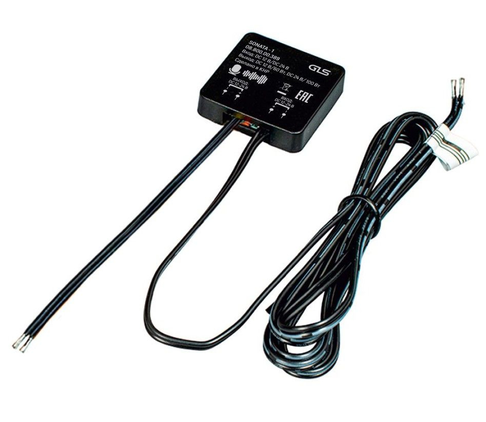 Выключатель SONATA-1 с голосовым управлением, черный