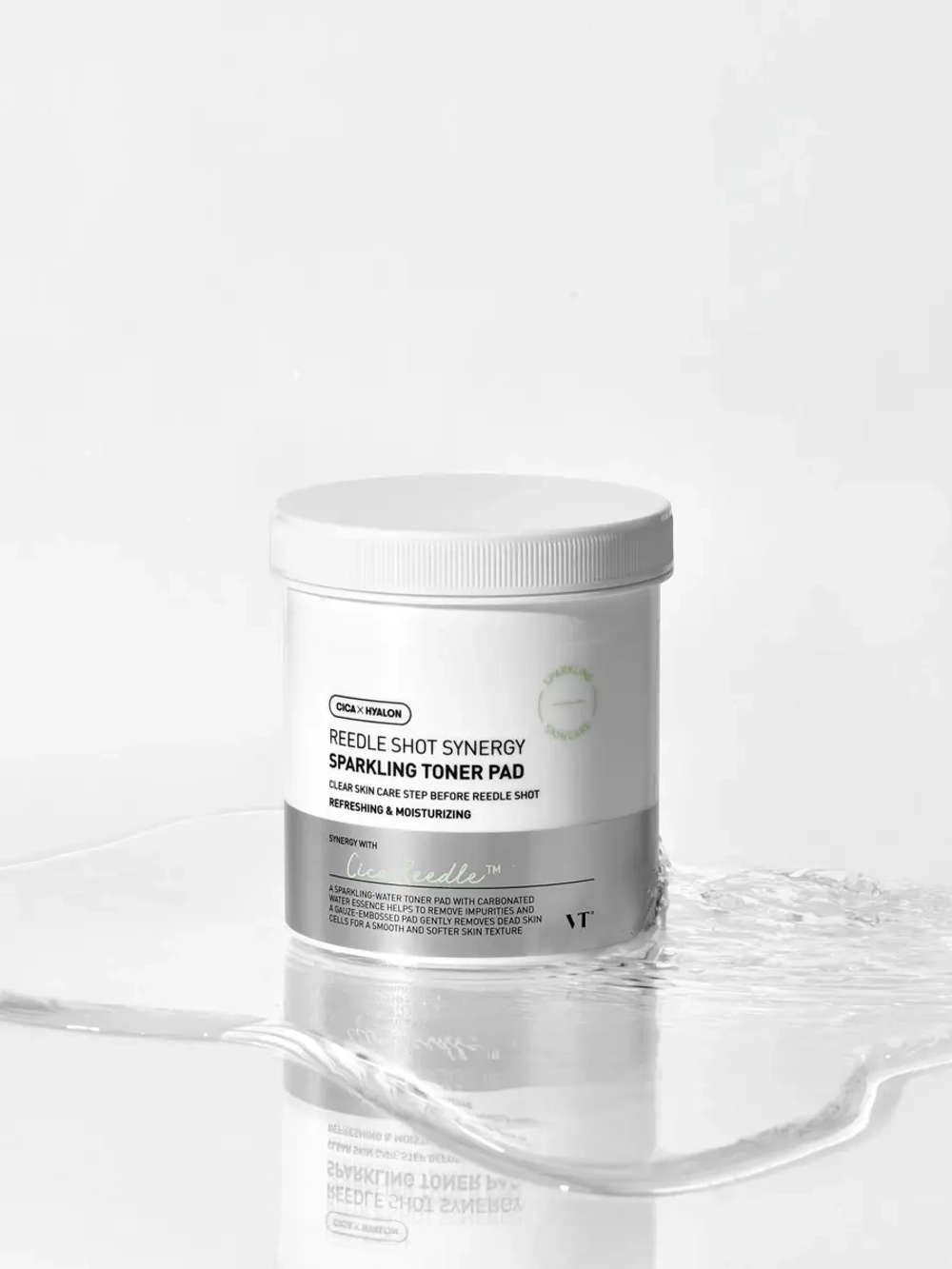 VT Cosmetics Отшелушивающие тонер-пэды с газированной водой и микроиглами Reedle Shot Synergy Sparkling Toner Pad 80 шт