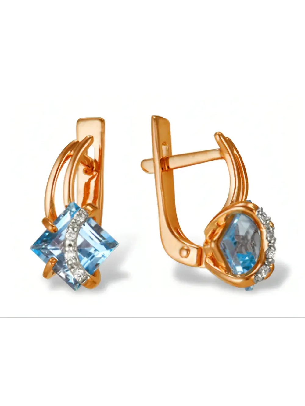 Золотые серьги 585 пробы