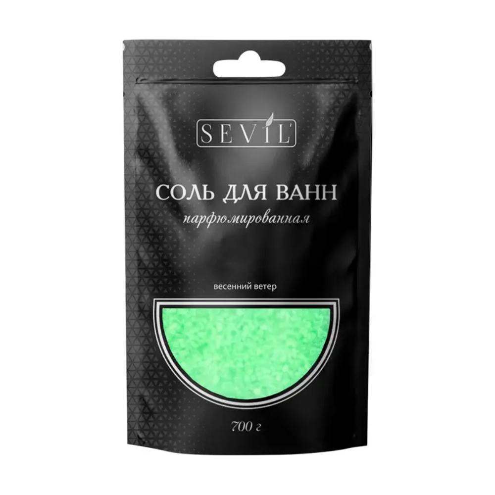 Соль для ванны Sevil Весенний ветер 700 гр