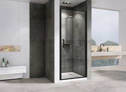 Душевая дверь Abber Sonnenstrand 100 AG04100B профиль Черный стекло прозрачное