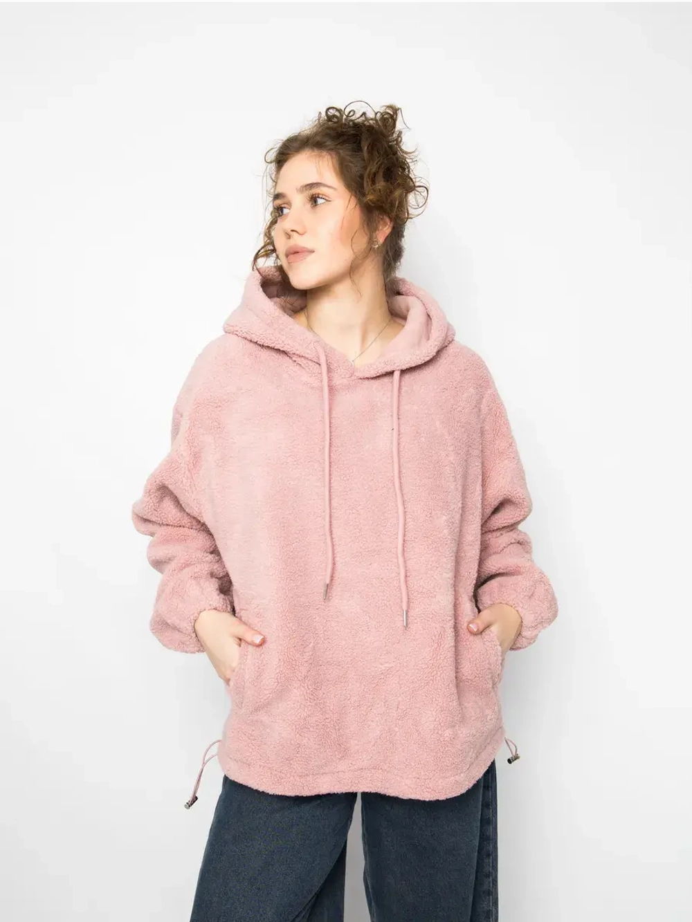Толстовка плюшевая с капюшоном