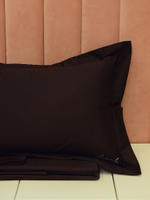 Однотонное постельное белье La Perla Dark Chocolate