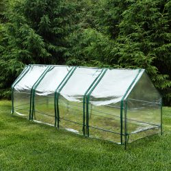 Чехол для теплиц GREEN APPLE GA-House-4х-frame cover на молнии 3600х900х900 мм | Теплица