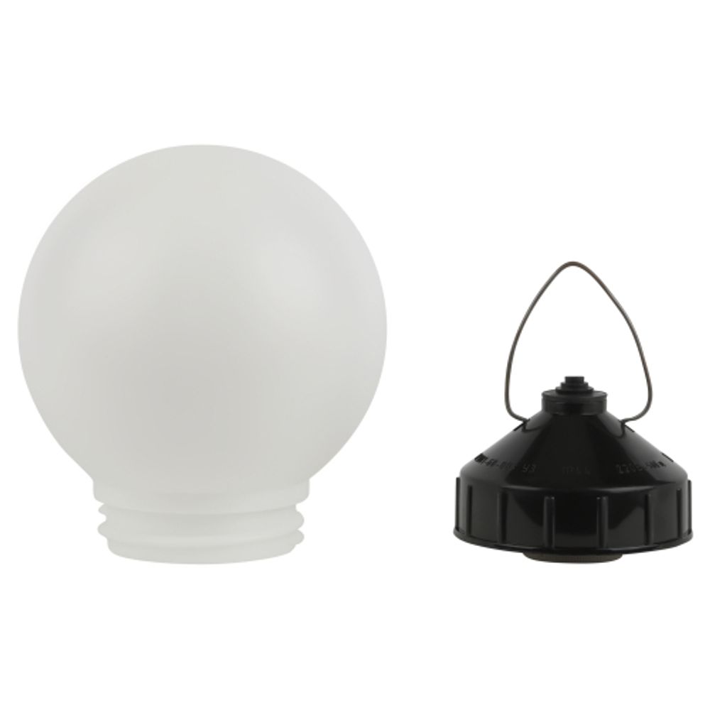 Светильник ЭРА НСП 01-60-003 подвесной Гранат полиэтилен IP44 E27 max 60Вт D150 шар белый | Светильники ЖКХ IP40 и IP44