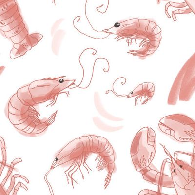 белое вино и морепродукты