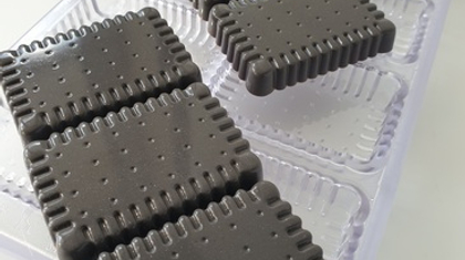 773 | Форма для шоколадных изделий "Печенька" (275*135 мм)