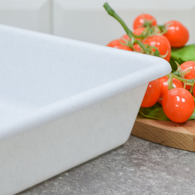 Лоток прямоугольный 5,5л 410*270*77мм, цвет мраморный, №9