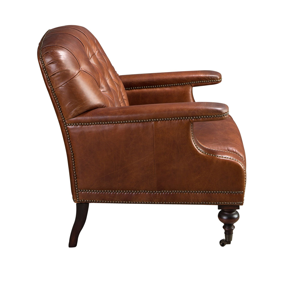 Кресло Angel Cerda Chester 5163 из коньячно-коричневой кожи