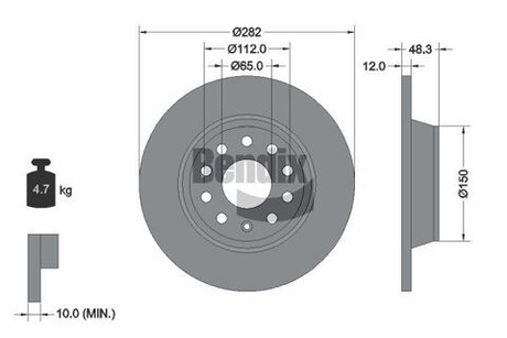 BENDIX Braking - BDS1031-BEN - Brake Disc