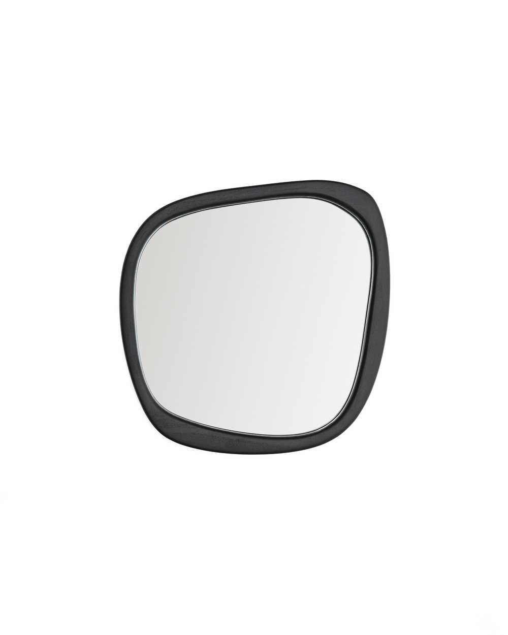 Зеркало из тикового дерева Alura черного цвета 45,5 x 47 см