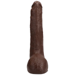 Коричневый фаллоимитатор Ricky Johnson со съемной присоской - 26 см. (Цвет: коричневый)