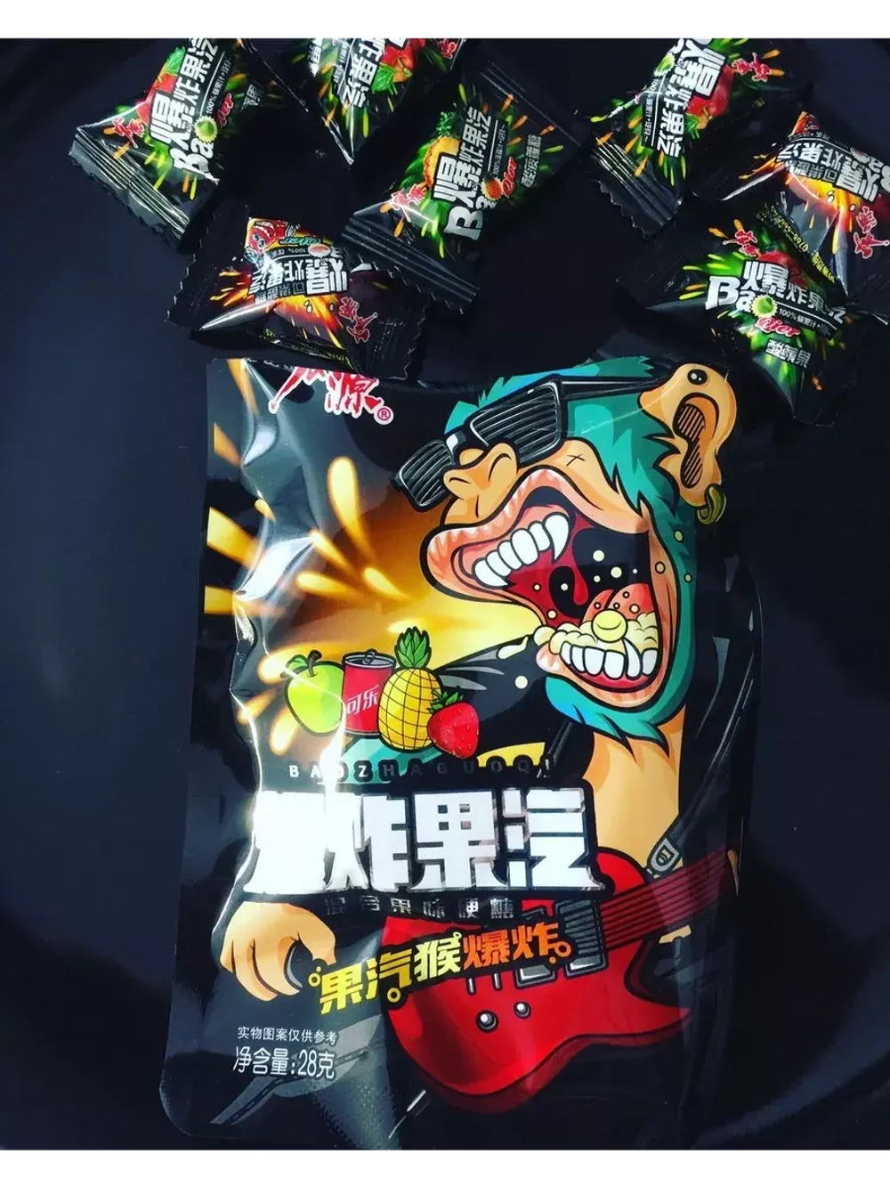 Супер кислые леденцы Рок-Н-Ролл ассорти 28 г * 5 шт