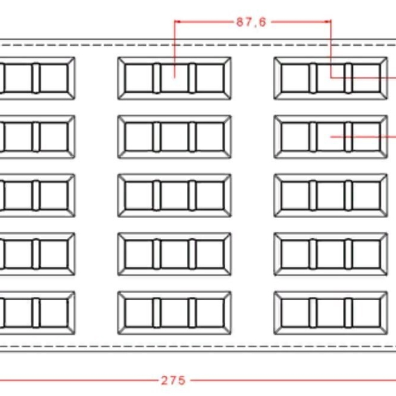 18-у | Форма для шоколадных изделий (275*175 мм)